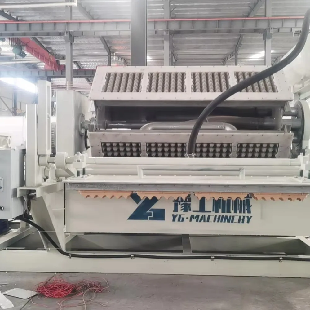 Moderne eierdoos lade die machine maakt Automatisch afvalpapier Recycling Pulp Molding Line met metalen droger Factory Direct