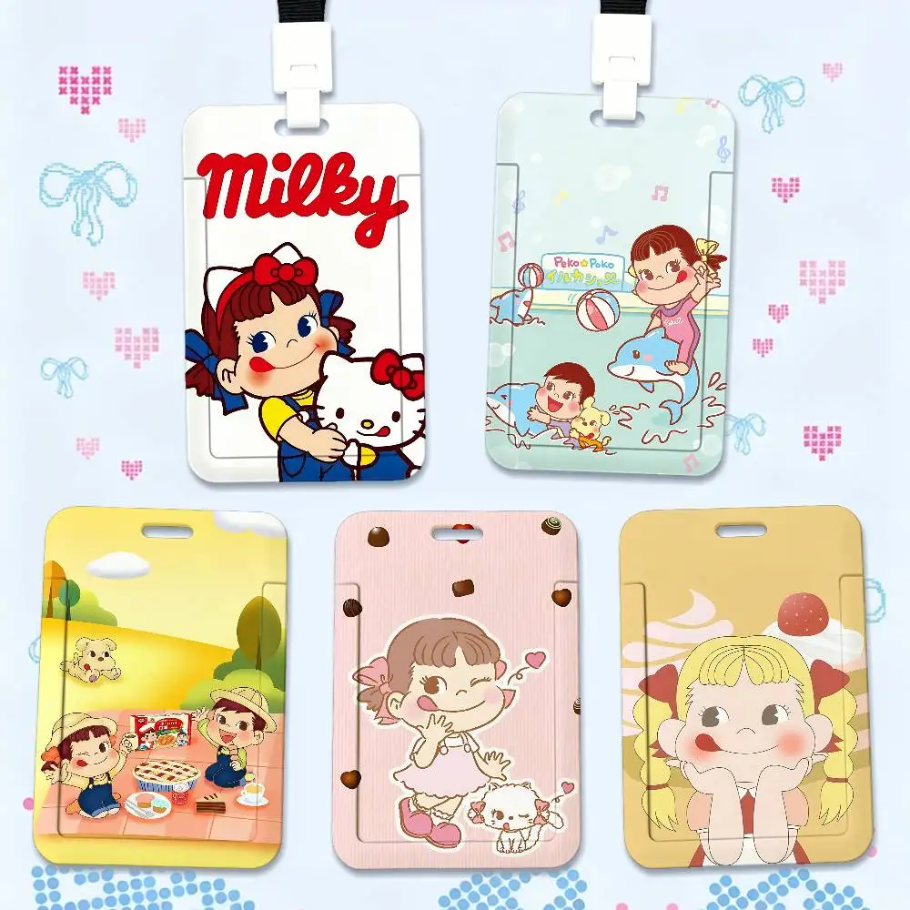 Lindo Porta Tarjetas con Estampado F-Fujiya, Porta Tarjetas de Identificación con Cordón Desmontable, Porta Tarjetas de Identificación para Empleados