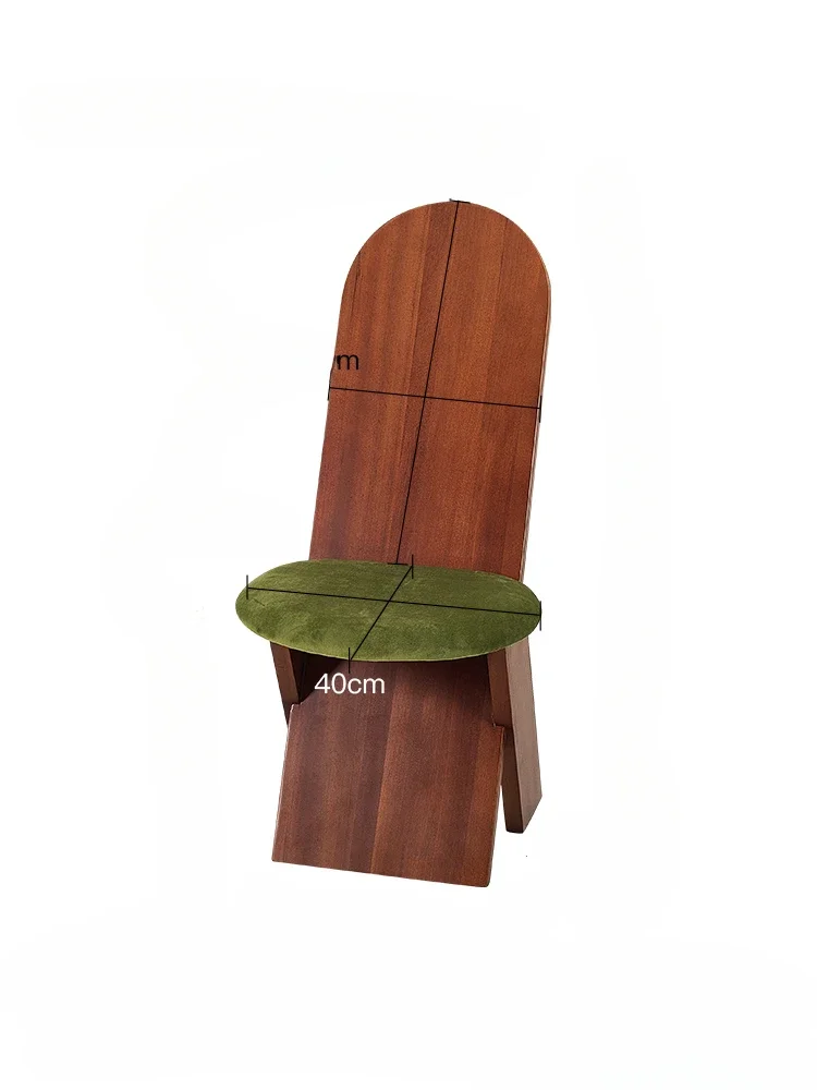 

Обеденные стулья в стиле ретро из цельного дерева, легкие роскошные стулья со спинкой во французском стиле, стулья для макияжа с мягкой обивкой в спальне