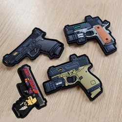 Gun Helmet Airsoft Patches PVC Morale Badge X400 Pistol Patch Military Tactical Backpack Emblem Stickers
