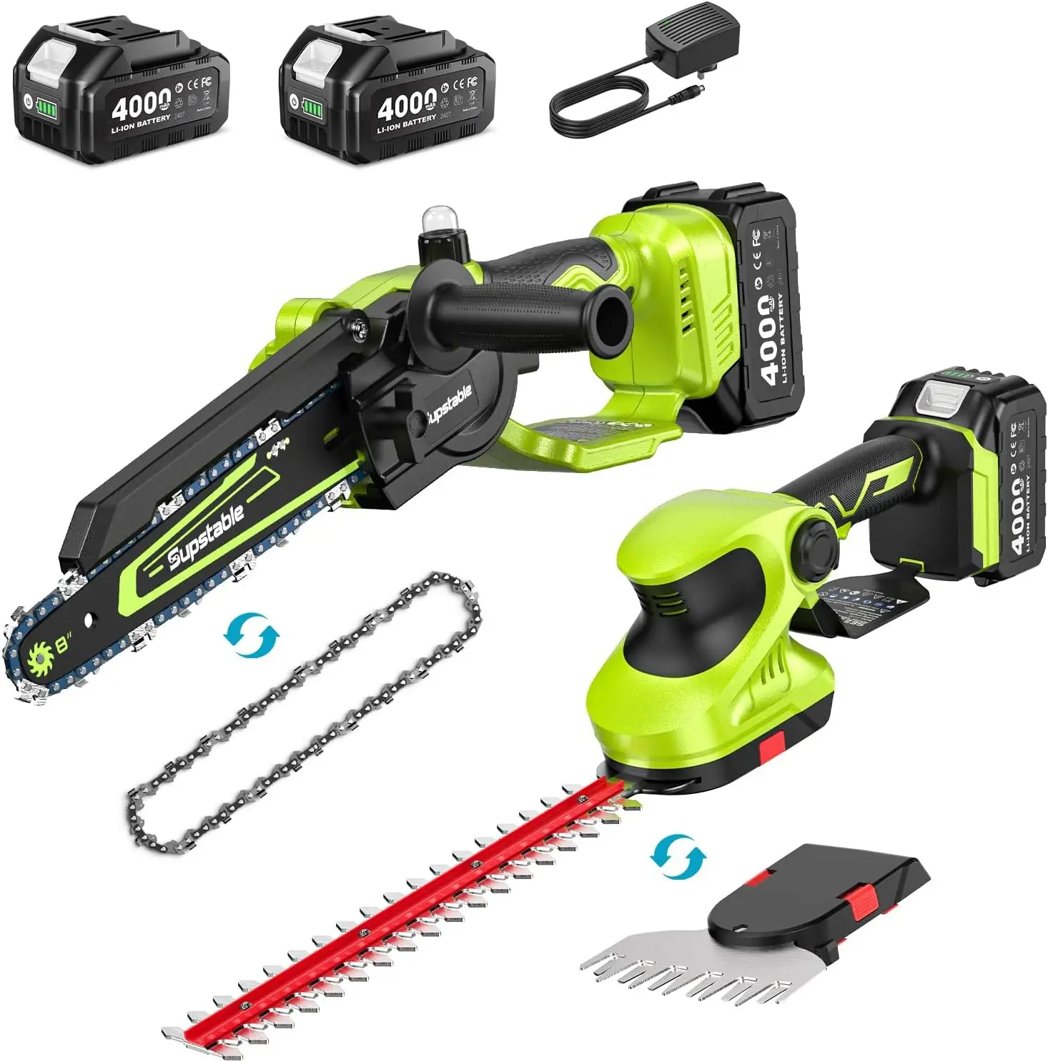 3-in-1 Cordless Chainsaw & Hedge Trimmer, 8