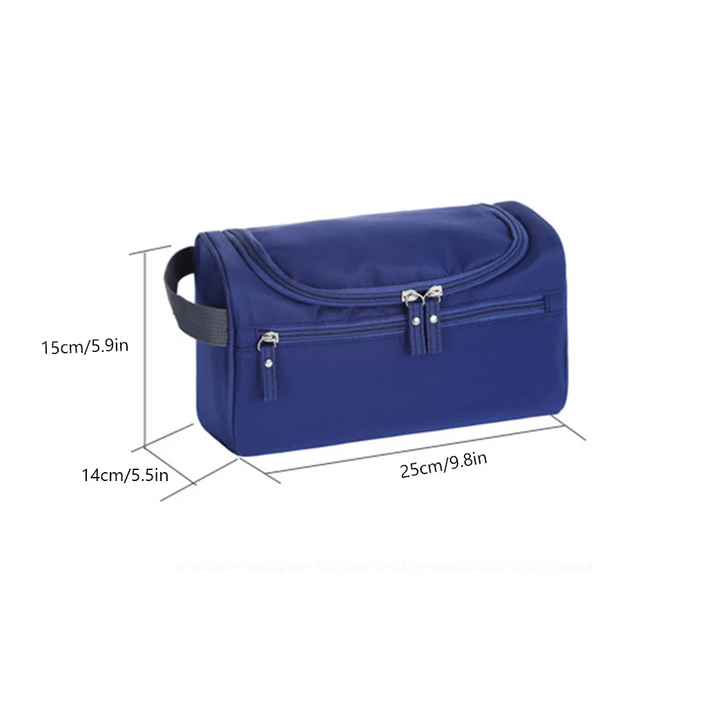 Borsa portaoggetti portatile da uomo in poliestere borsa da toilette Organizer da viaggio per donna borsa da viaggio impermeabile da appendere