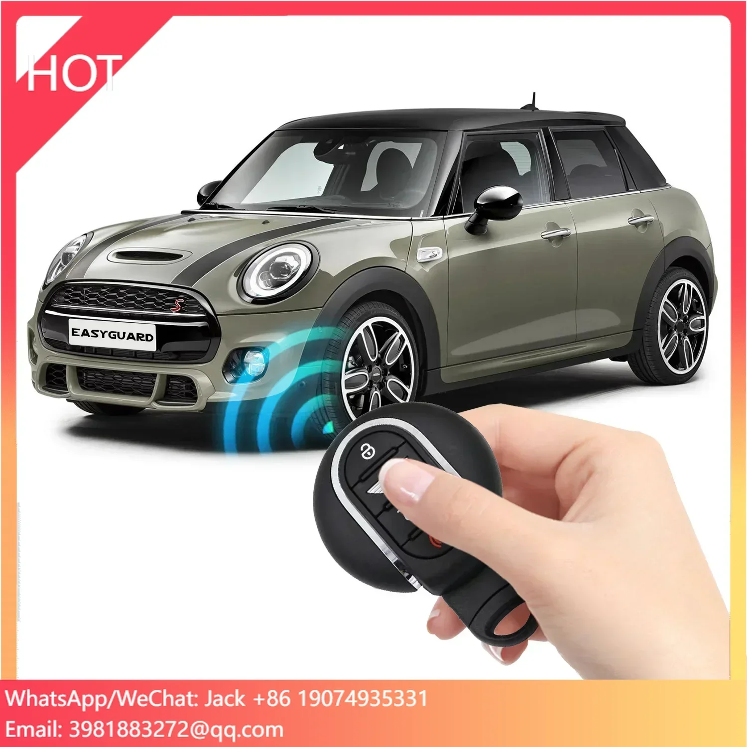 ECS002PP-BM-BC1-MI Plug Play Remote Starter Fit For Mini 2015-2018 F54 F55 F56 F57 F60 With Factory OEM Push Start Button