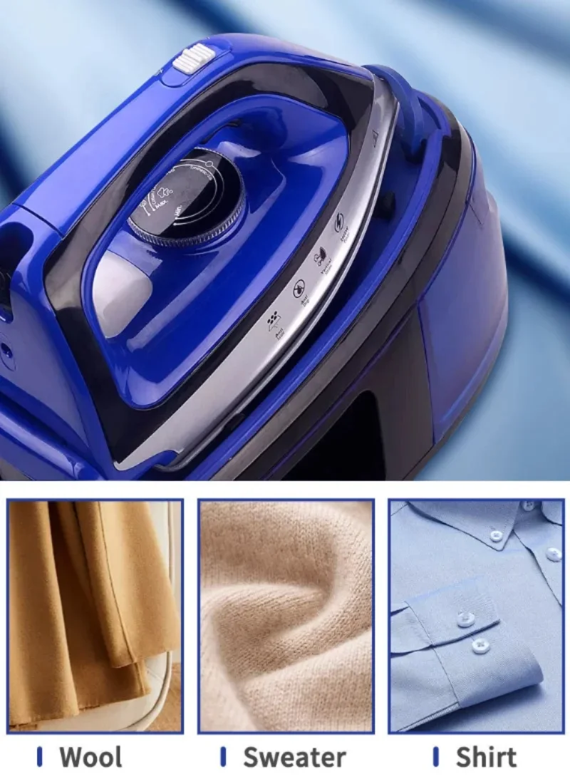 1.2L خزان مياه كبير مكواة كهربائية البخار المنزلية مكواة البخار يده مكواة كهربائية 2400 واط تسخين سريع مكوّاة