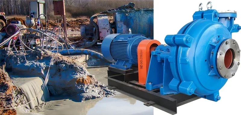 Heavy duty horizontal centrifugal slurry pump dredging pump for mortar dredger