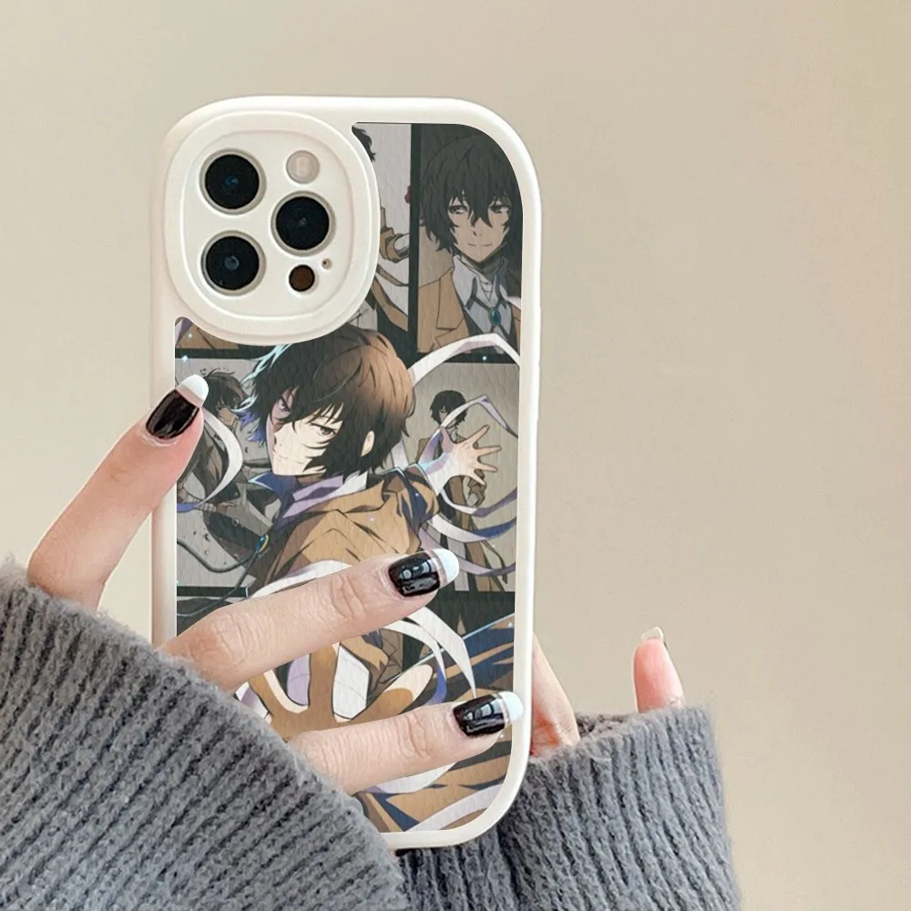 Anime Bungou Stray Dogs Dazai Osamu Phone Case Hard Leather For iPhone 16 12 Mini 11 14 Pro Max Xs X Xr 7 8 Plus Fundas