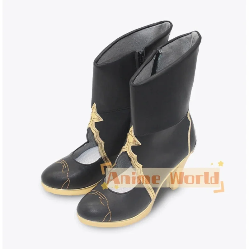 Honkai: 스타 레일 Xueyi 코스프레 신발 PU 가죽 신발 할로윈 카니발 부츠 맞춤 제작