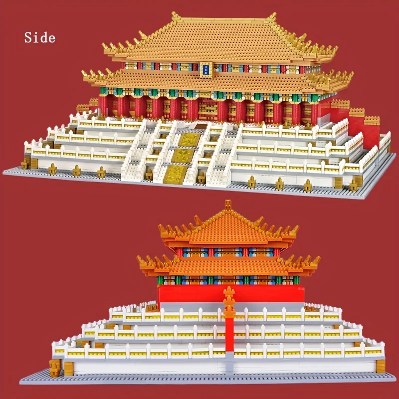 6666PCS Famous Chinese Palace Building Blocks Classic Forbidden City Model Bricks Desktop Decoration Toys For Kids Holiday Gifts