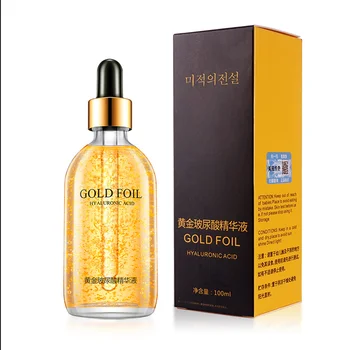100ml 24k Gold Hyaluronic Acid Nicotinamide Face Serum Anti Aging Facial Lifting Collagen…