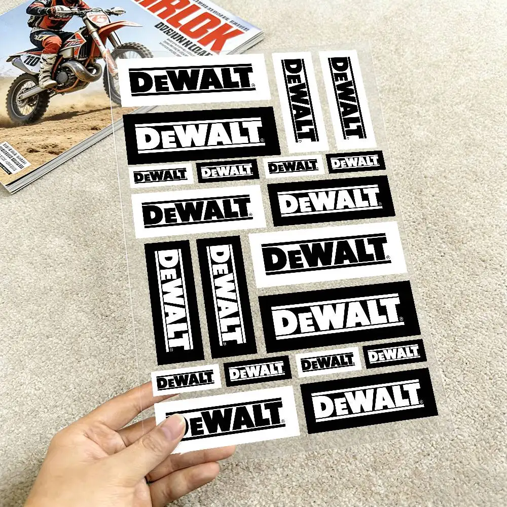Aufkleber Moto-Aufkleber für DeWalt, Autokarosserie, Stoßstange, Fenster, Motorrad, Laptop, Wände, Vinyl-Aufkleber, Auto-Tuning-Zubehör