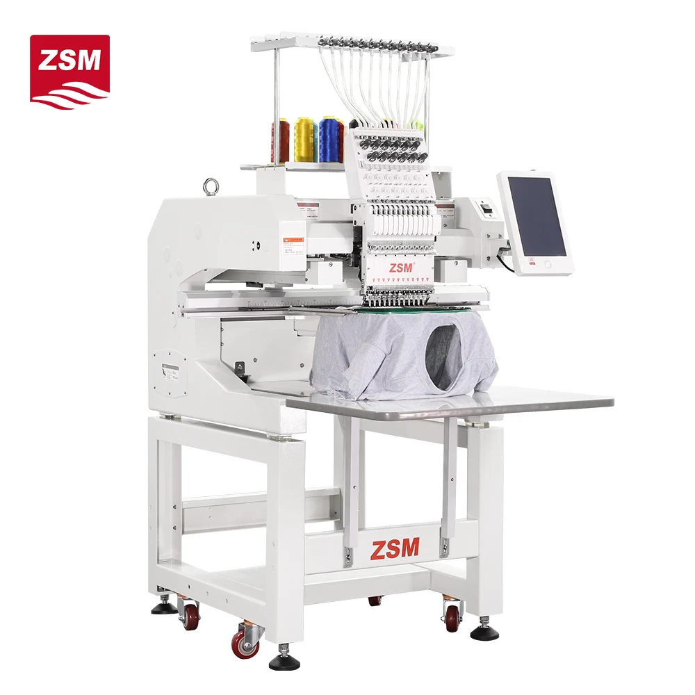 High Quality Single Head Embroidery Machine Industrial Household Embroidery Machine Computer T-shirt Cloth Embroidery Machine