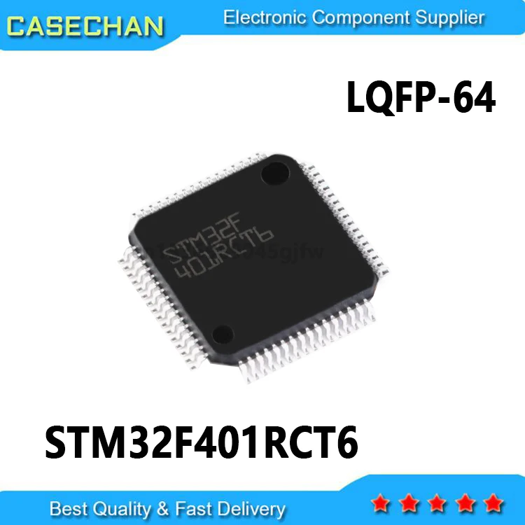 10PCS New and Original STM32F401 STM32F401RCT6  LQFP-64