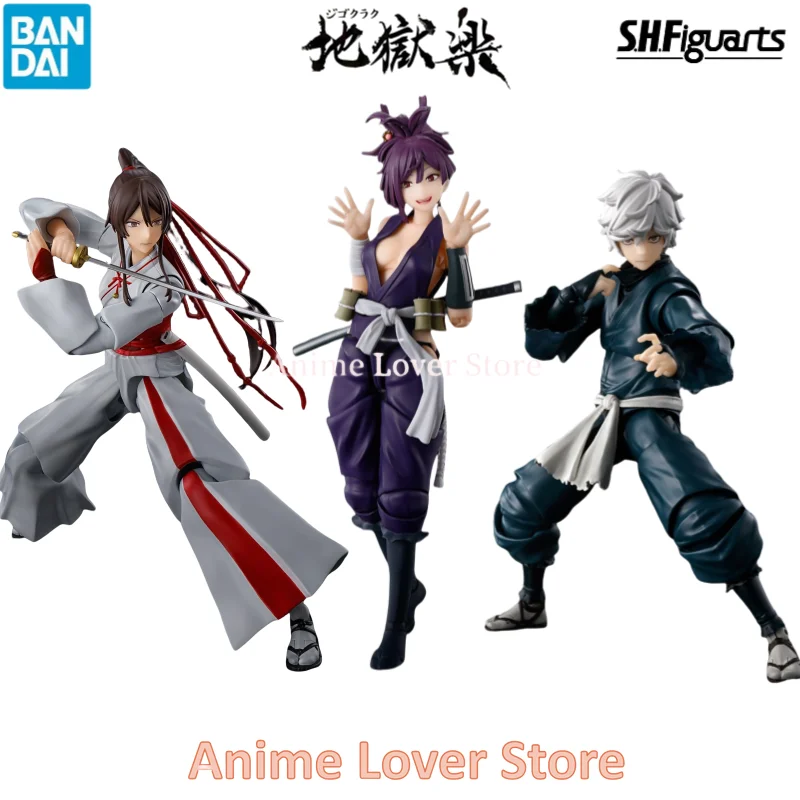 

Original Bandai SHFiguarts SHF Hell's Paradise Gabimaru Yuzuriha Yamada Anime Figures Toy