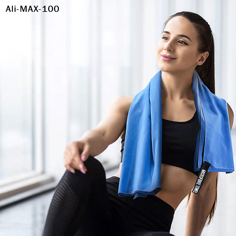 【AM3】Quick-drying Sports Towel Travel Sports Quick-drying Soft Hair Towel Portable Swimming Gym Absorbent Sweat Microfiber Towel