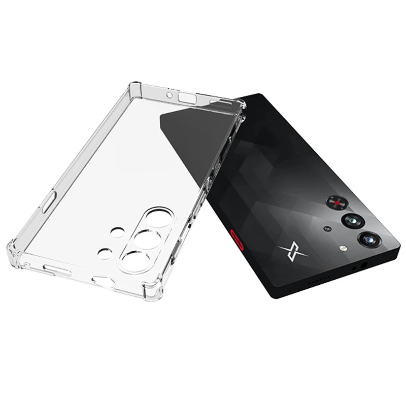 حافظة وسادة هوائية لهاتف ZTE Nubia Red Magic 10 Pro NX789J وسادة هوائية شفافة من السيليكون بولي يوريثان غطاء خلفي ناعم لهاتف Nubia Redmagic 10 Pro