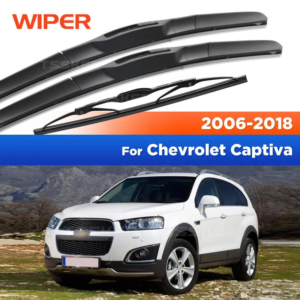 

CREATROAD Wiper For Chevrolet Captiva 2006-2018 2007 2008 2009 Wiper Blades Windshield Windscreen Window Brushes 24"+16"+13"