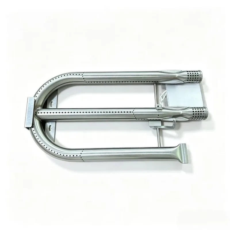 U Shape Stainless Steel BBQ Burner Outdoor Gas Grill Replacement Burner Accessory for Commercial BBQ Grills