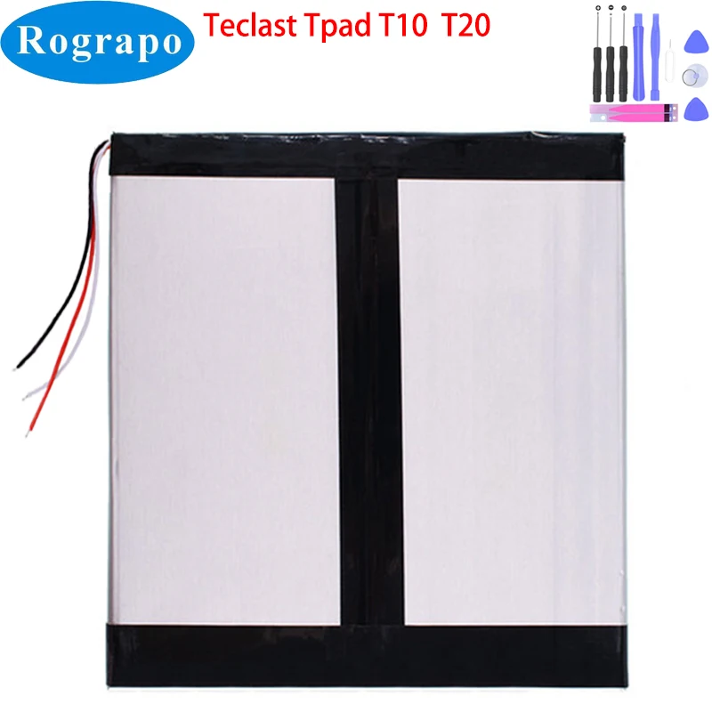 New 10000mAh Tablet PC Battery For Teclast Tpad T10 T20 E3C6 ID:E3C6 Tbook Accumulator 3 Wire + Tool