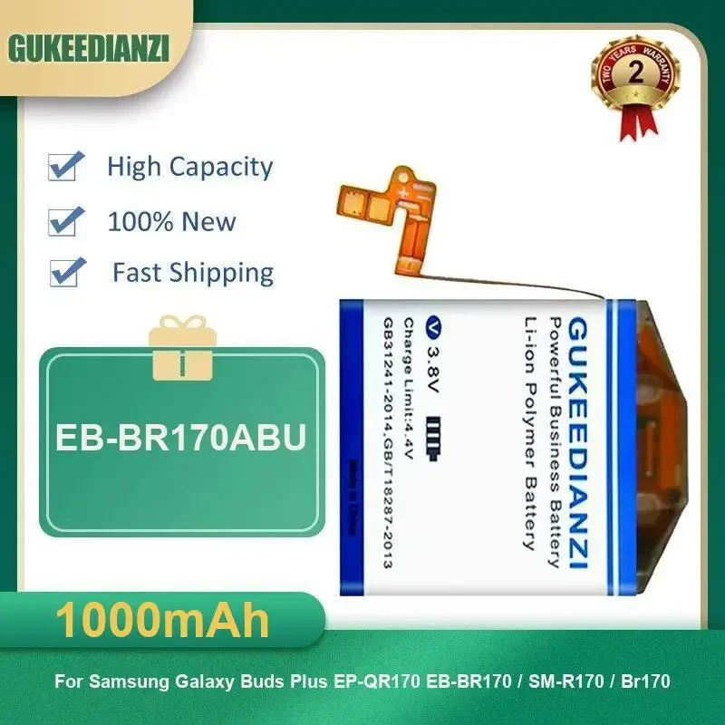 

Аккумулятор для часов EB-BR170ABU емкостью 1000 мАч для Samsung Galaxy Buds Plus EP-QR170 EB-BR170/SM-R170/Br170 высокой емкости