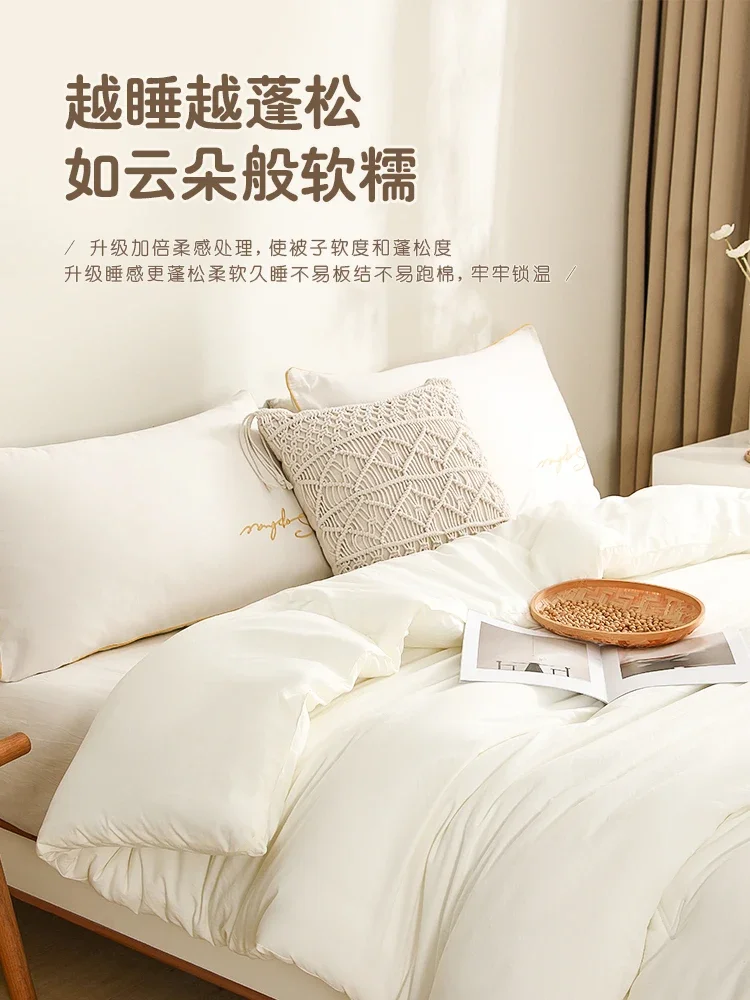 Soybean Fiber Quilt Core Spring and Autumn Single Double Student Dormitory Four Seasons Air Conditioning