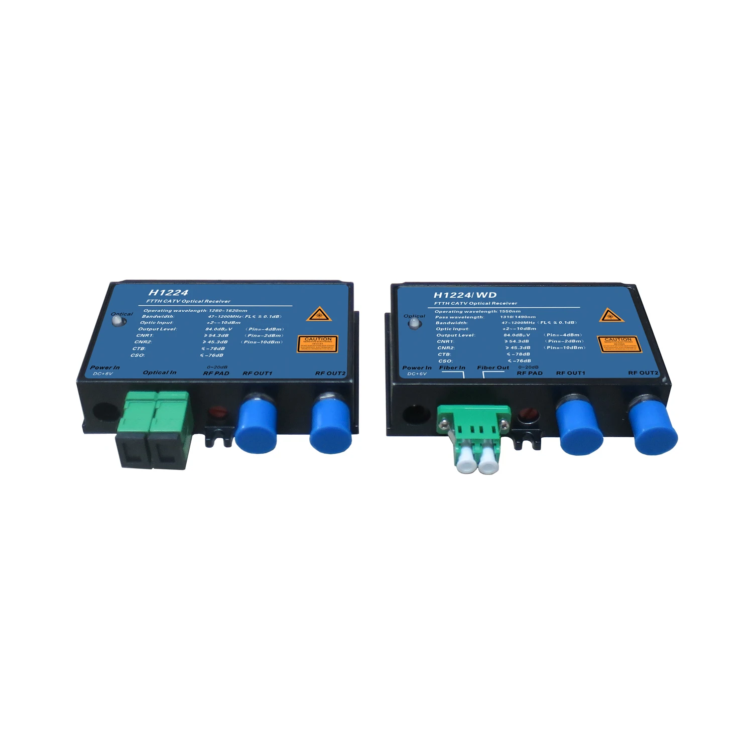 XGS PON 47~1200MHz FTTH CATV Optical Fiber Receiver H1228