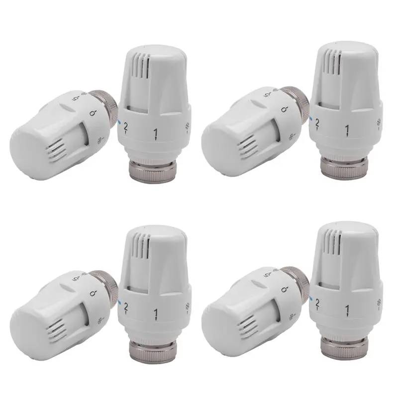 

AT19-8Pcs Thermostatic Radiator Valve Thermostat Radiator Valve Replacement Head