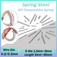 10pcs/Lot Wire Dia 0.2mm 0.3mm Compression Spring Steel OD 1.5mm - 8mm Small Pressure Springs Length 5mm to 50mm