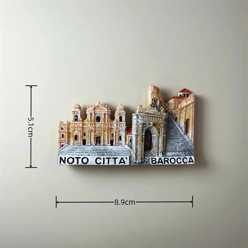 resin refrigerator sticker noto citta   barocco spain