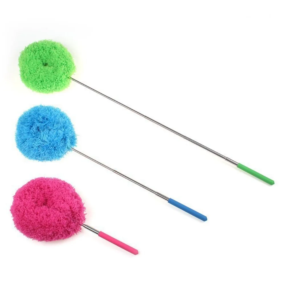 New Reusable Ceiling Fan Cleaner Dust Removal Long Handled Gutter Cleaning Brush Telescopic Cobweb Feather Duster - view 5