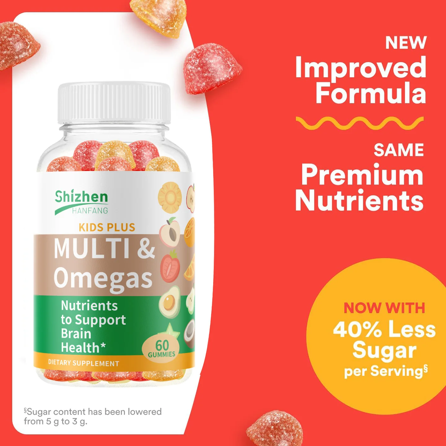 

Детские витаминные жевательные конфеты способствуют росту и развитию, укрепляют иммунитет и улучшают метаболический процесс.