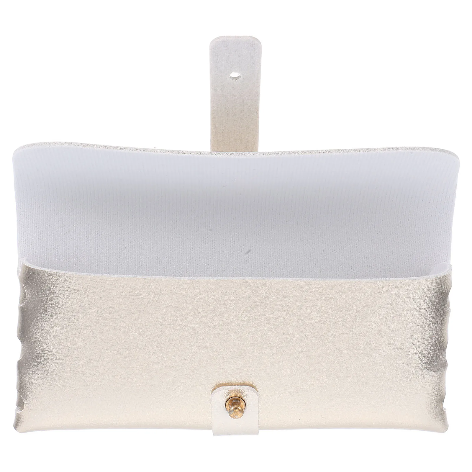 

PVC Glasses Case Golden Handmade Buckle Clamshell Secure Closure Protects Against Drops Scratches Daily Use