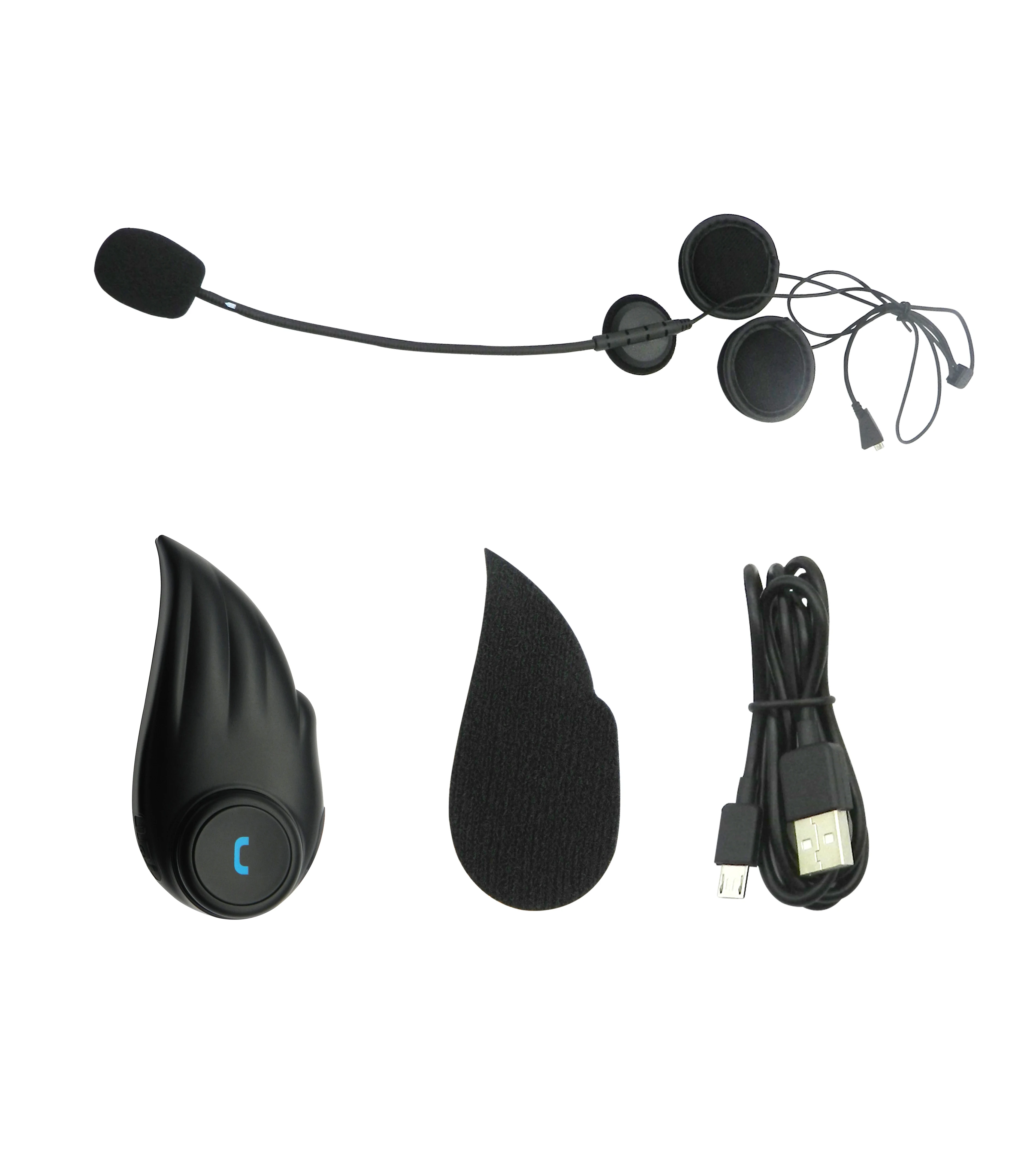 ODM Motorcycle Helmet Wireless Headset with Walkie Talkie Hands-Free Calling Support Earphones Speaker for Riders