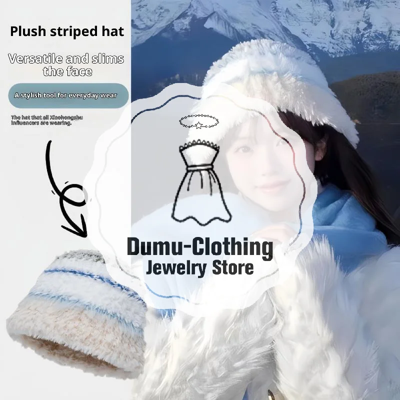 قبعة شتوية رائعة للفتيات، قبعة صغيرة قطيفة مع أغطية للأذن - دافئة للغاية ومقاومة للرياح