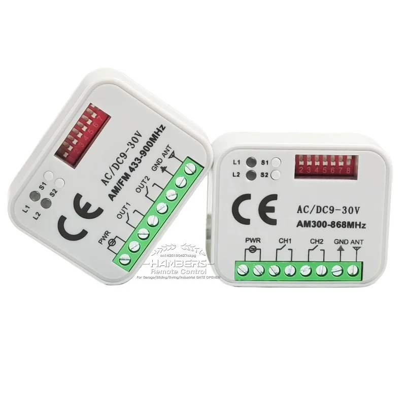 Handel hurtowy 2 kanałowy Rx-Multi 300-868 MHz AC/DC 9-30 V odbiornik do elektronicznego zamka drzwi garażowych