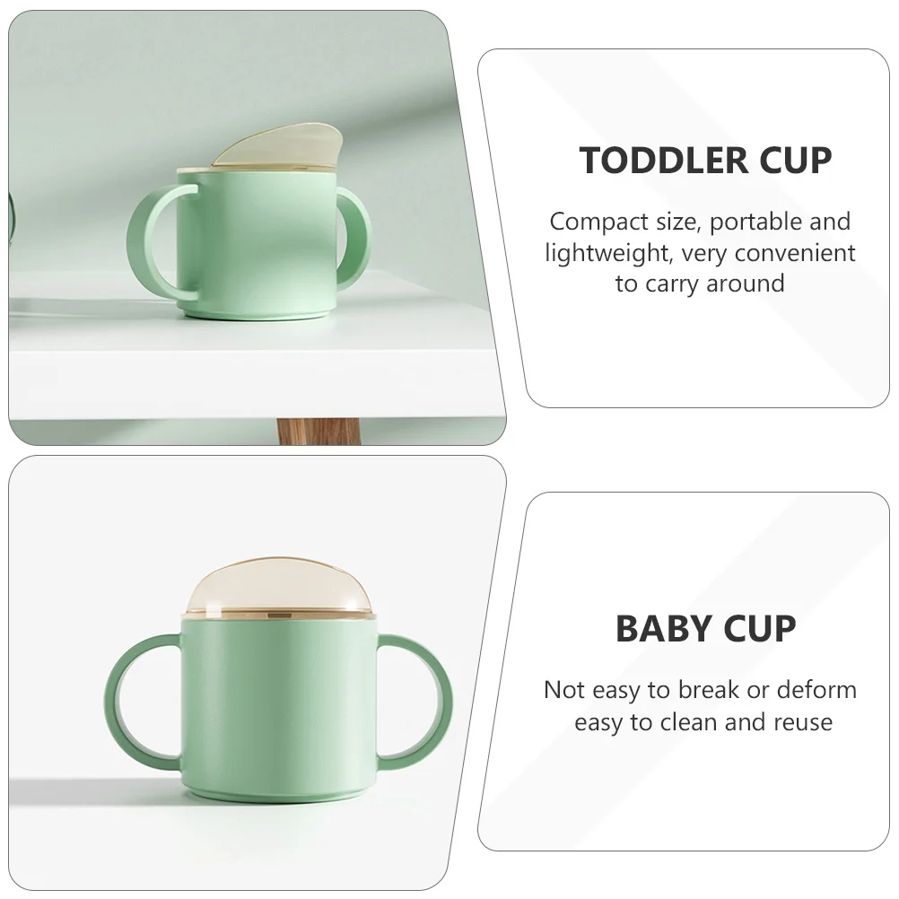 

2Pcs Toddler Training Cups Soft Silicone Baby Drinking Cups Anti-Drop Kids Weaning Water Bottle Independent Use