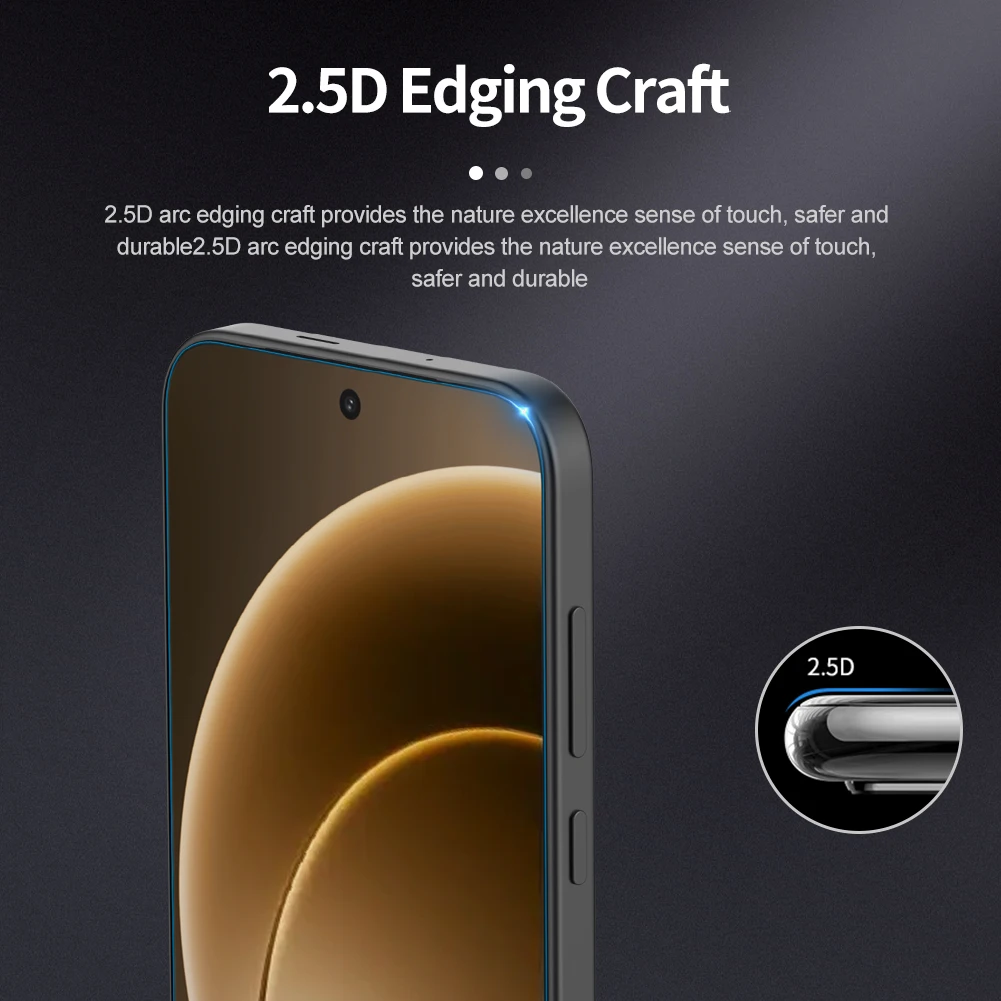 NILLKIN Für OnePlus 15, gehärtetes Glas, Displayschutzfolie, erstaunlich, H+PRO, hochwertige transparente Glasfolie, 2,5D, 9H – Detail 3