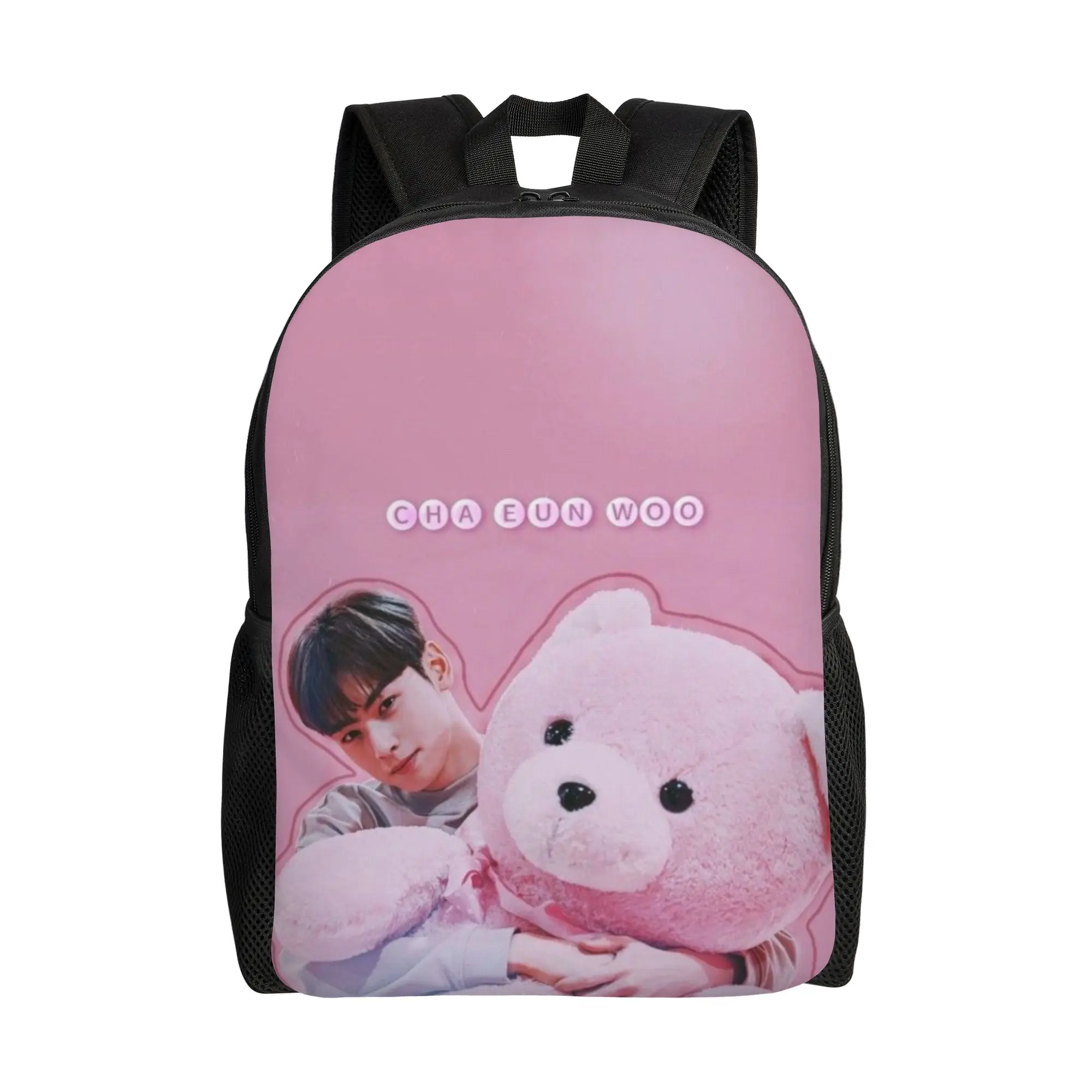 

1 PC Handbag pink Back to school season Large Capacity cha eunwoo Unisex Birthday Gift Versatile Laptop Bag