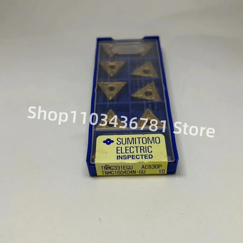 

Sumitomo TNMG160404N-GU AC830P TNMG160408N-GU AC830P TNMG160412N-GU AC830P turning blade carbide insertsCutting Tools 10Pcs