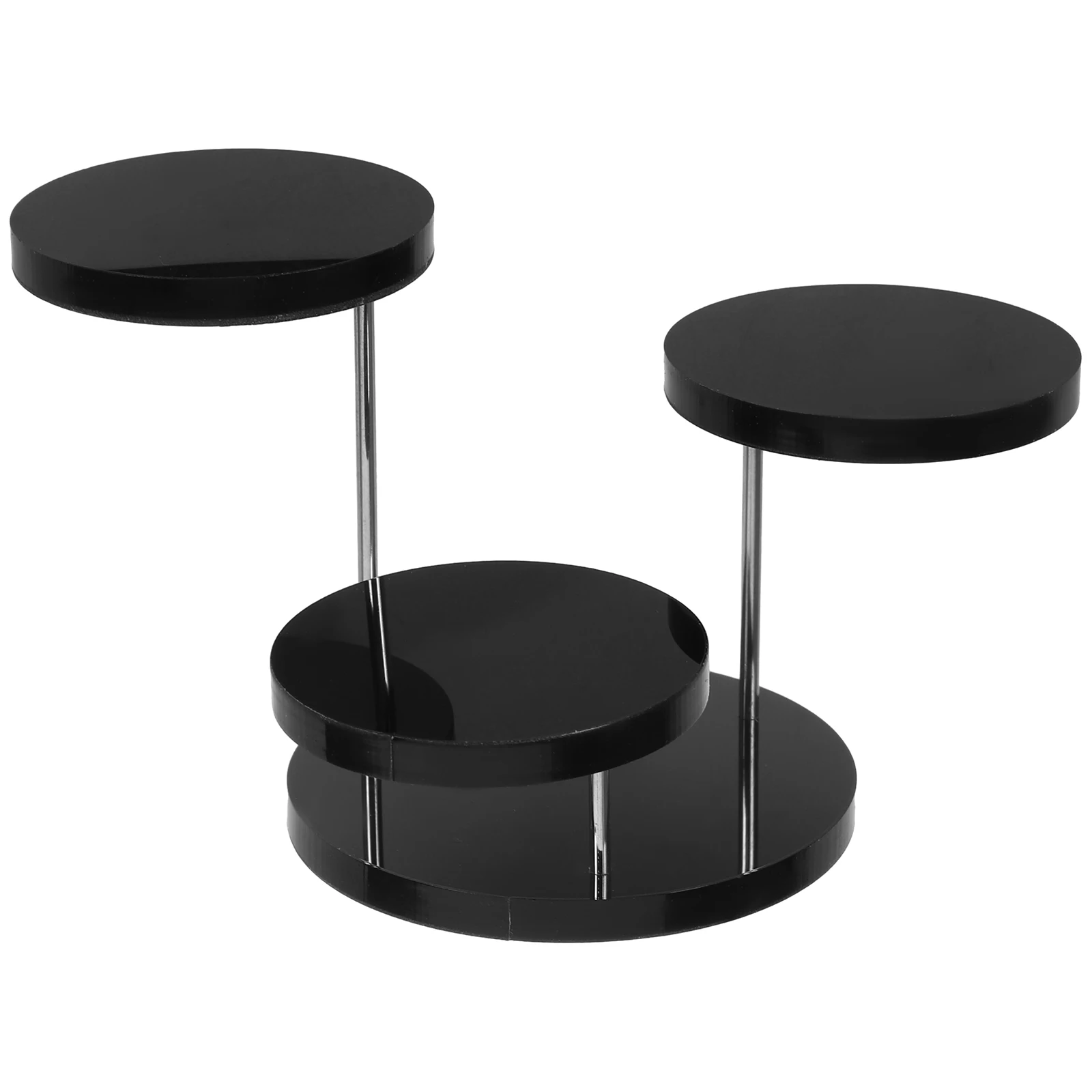 3 Tier Display Jewelry Holder Jewelry ganizer St White Round Rotating Ring Holder Rack Desktop ganizer Storage