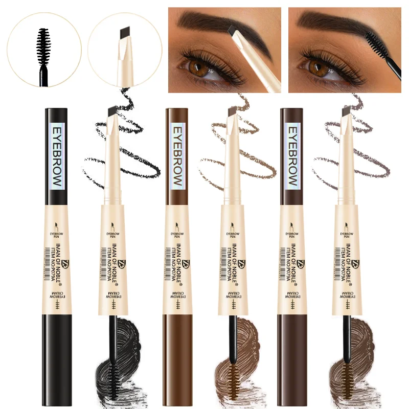 Thin Headed Eyebrow Pencil With Waterproof And Durable Brush Head Contour, Naturally Suitable For Everyone