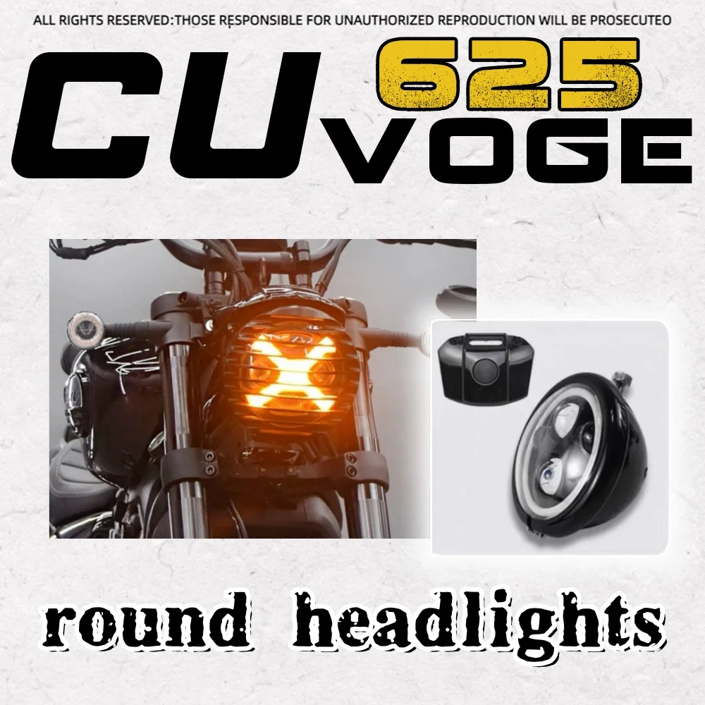 

Для VOGE CU625 светодиодная круглая фара в сборе Voge cu625 voge 625cu фара дальнего и ближнего света