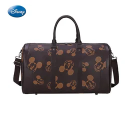 Disney Mickey Fashion Travel Tote Bags PU Waterproof Luggage Bag   Large Capacity Men Women Travel Clothing Organizer Duffle Bag