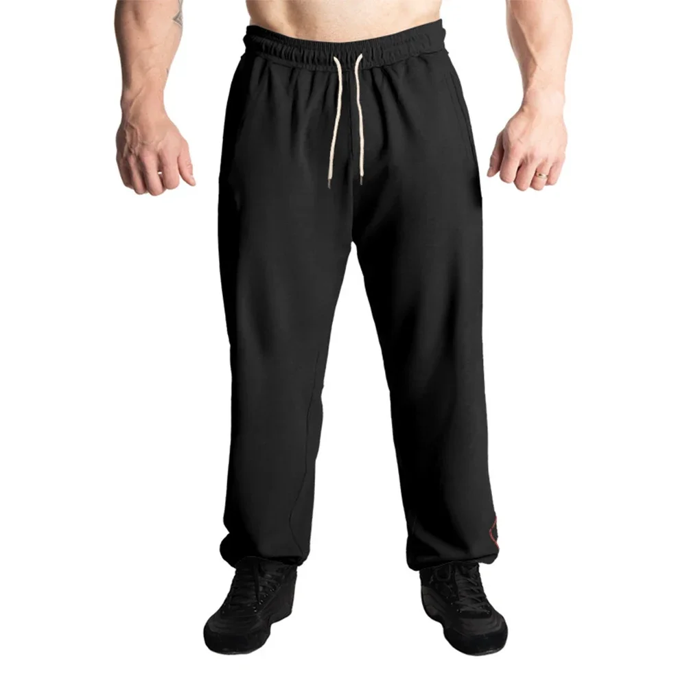 Pantalon de survêtement droit pour homme, jogging de course, de sport, d'entraînement et de fitness