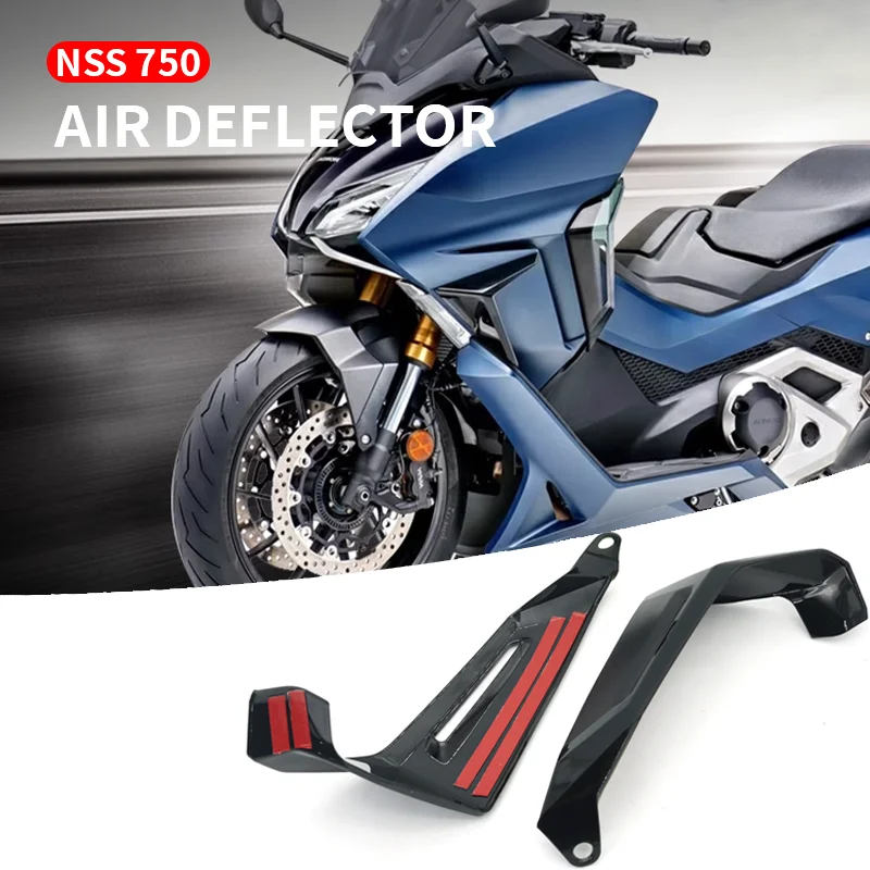 New NSS750 Motorcycle Air Deflector Kit Black Fit For Honda nss 750 2021 2022 Spoiler Add-on Spoiler Side