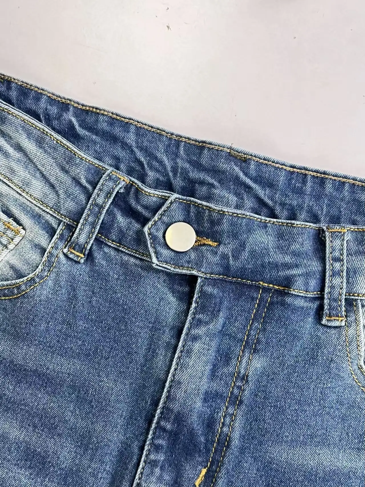 Y2K ブルー ストレート ストレッチ ジーンズ ハイウエスト ヴィンテージ デニム パンツ トレンド エラスティック コンフォート フィット レディース ファッション クラシック パンツ