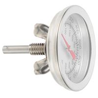 Grill Thermometer Stainless Steel BBQ Temperature Measuring Tool for Oven Oil Pan 50℃-500℃ Kitchen Metal Thermometer Baking Oven