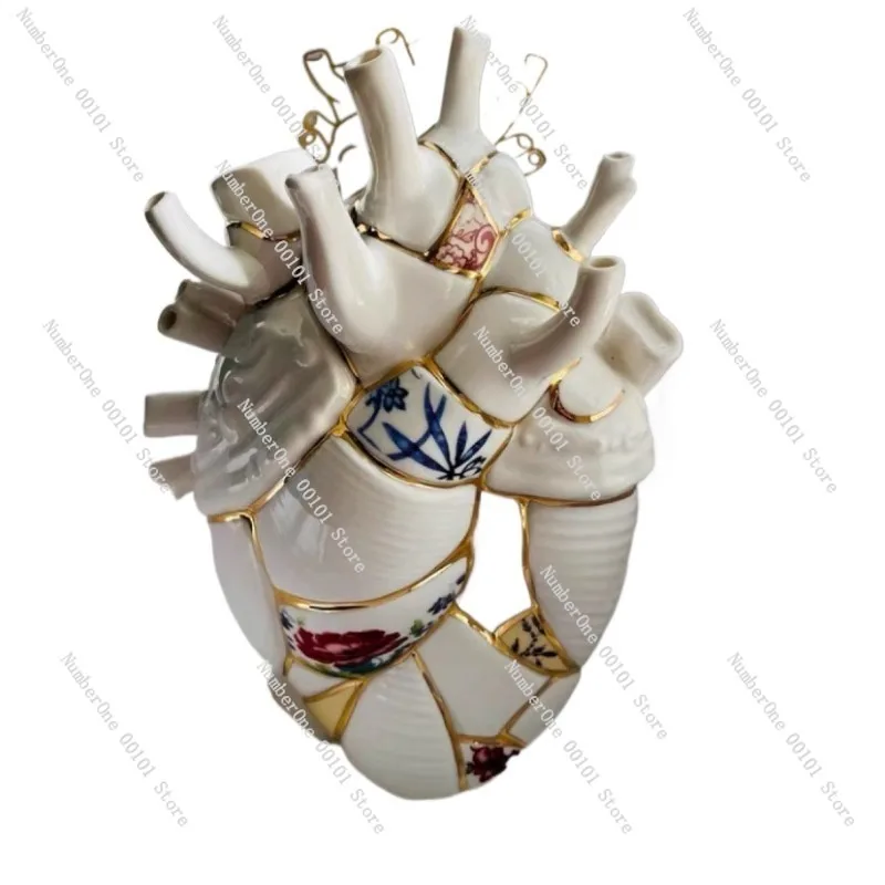 

Italian Ceramic Heartbeat Vase, Romantic Heart-shaped Desktop Decoration, Valentine’s Day Gift Box with Elegant Gift Wrapping