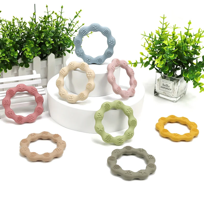 Baby Silicone Teethers Toy Food Grade Newborn Molar Sensory  Teether BPA Free Infant Tactile Training Toys Chewing Teething Toy