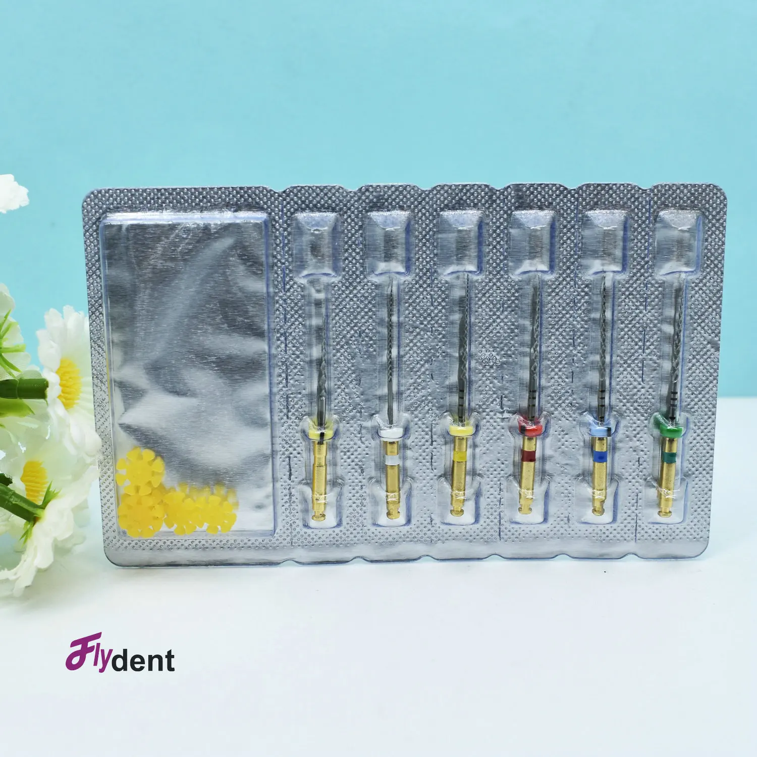 Dental Endodontic Files Gold Endo File Root Canal Heat Activated File 25mm Nickel Titainium Instrument Tools