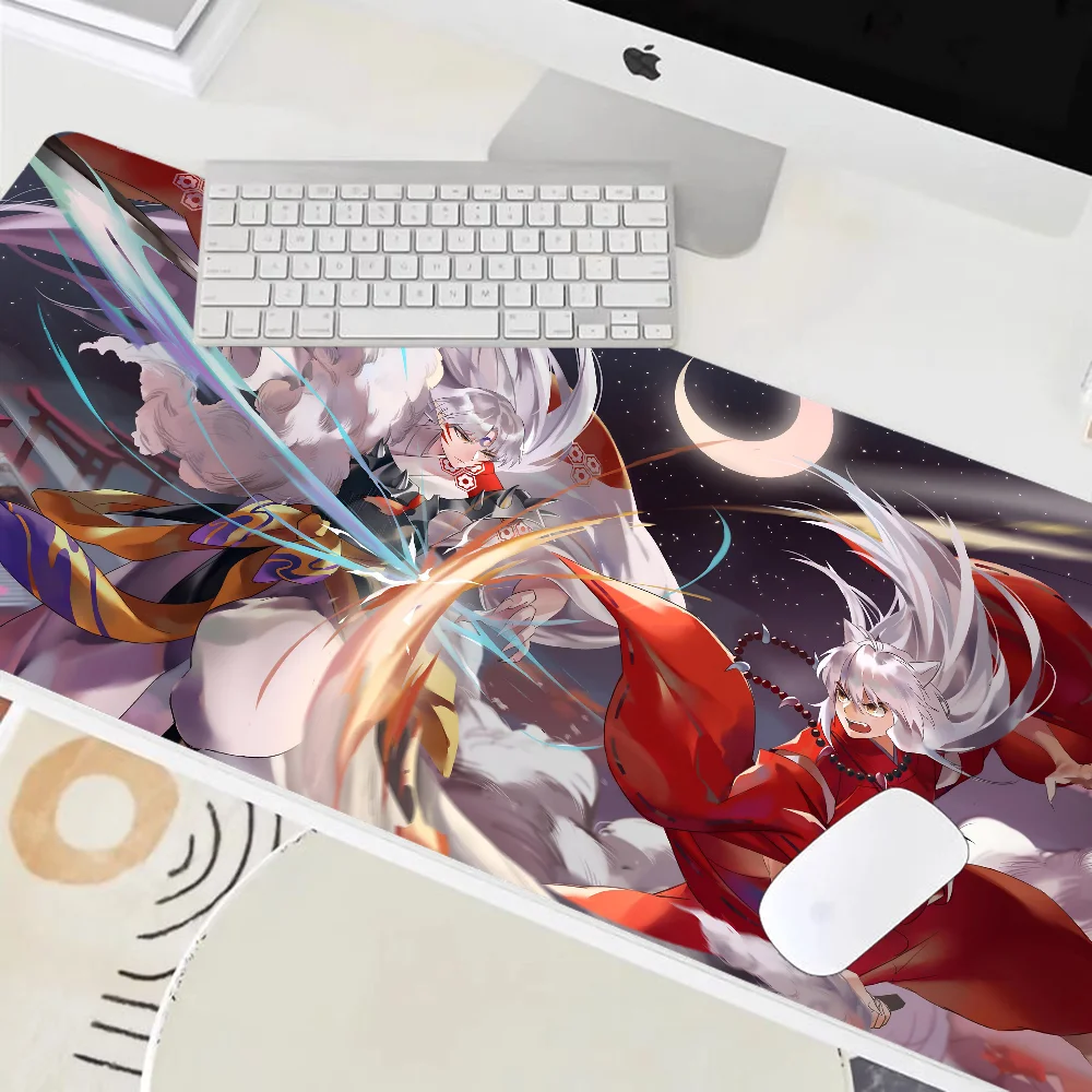 1pc hot anime Inuyasha Seshomaru non-slip mouse pad suitable for office computers laptops e-sports game desk mats XXL Keyboard